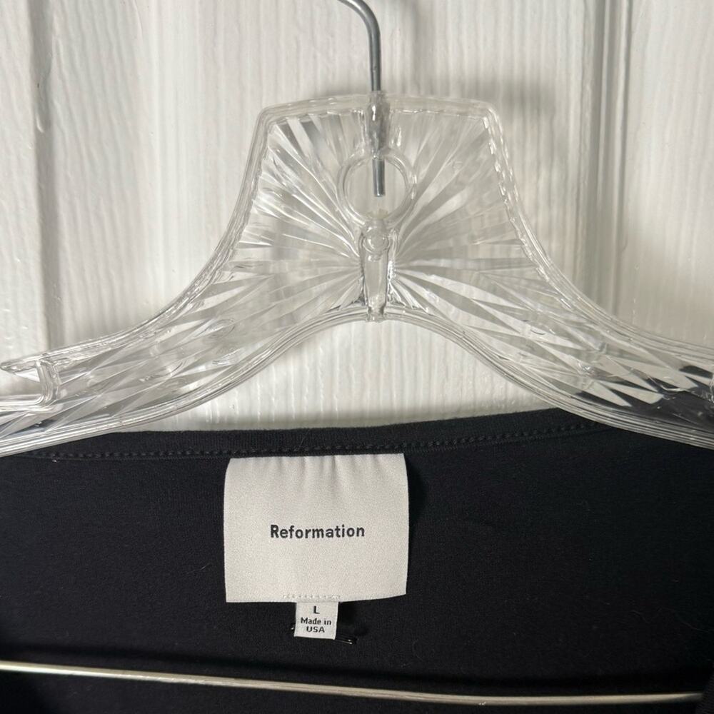 Reformation Silas Knit Top in Black L - Picture 6 of 6
